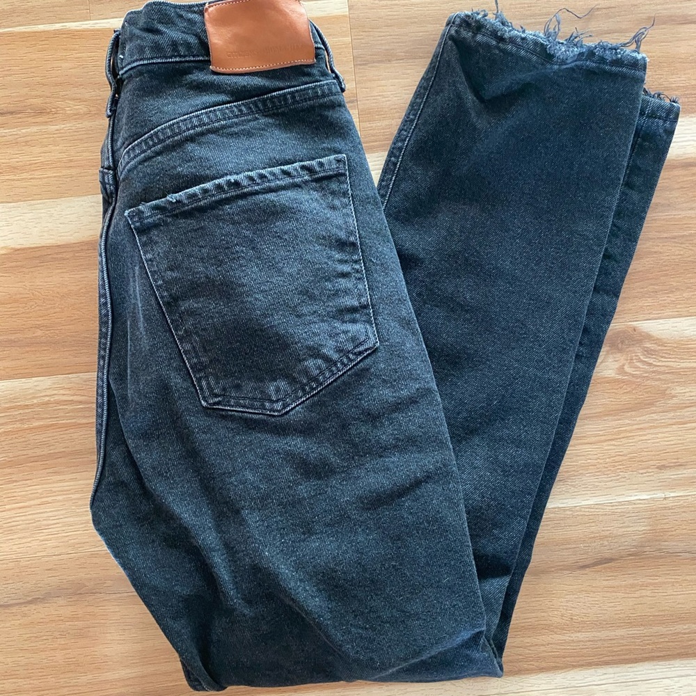Citizens Of Humanity Black Straight Leg Jeans